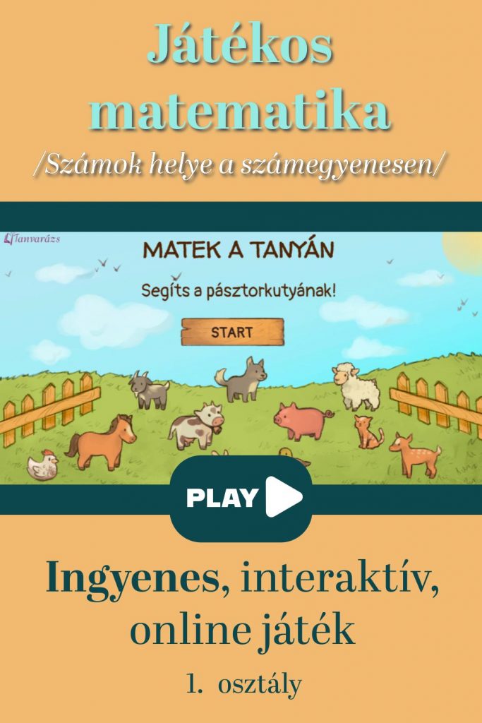 Matek a tanyán – Számok gyakorlása a számegyenesen játékosan