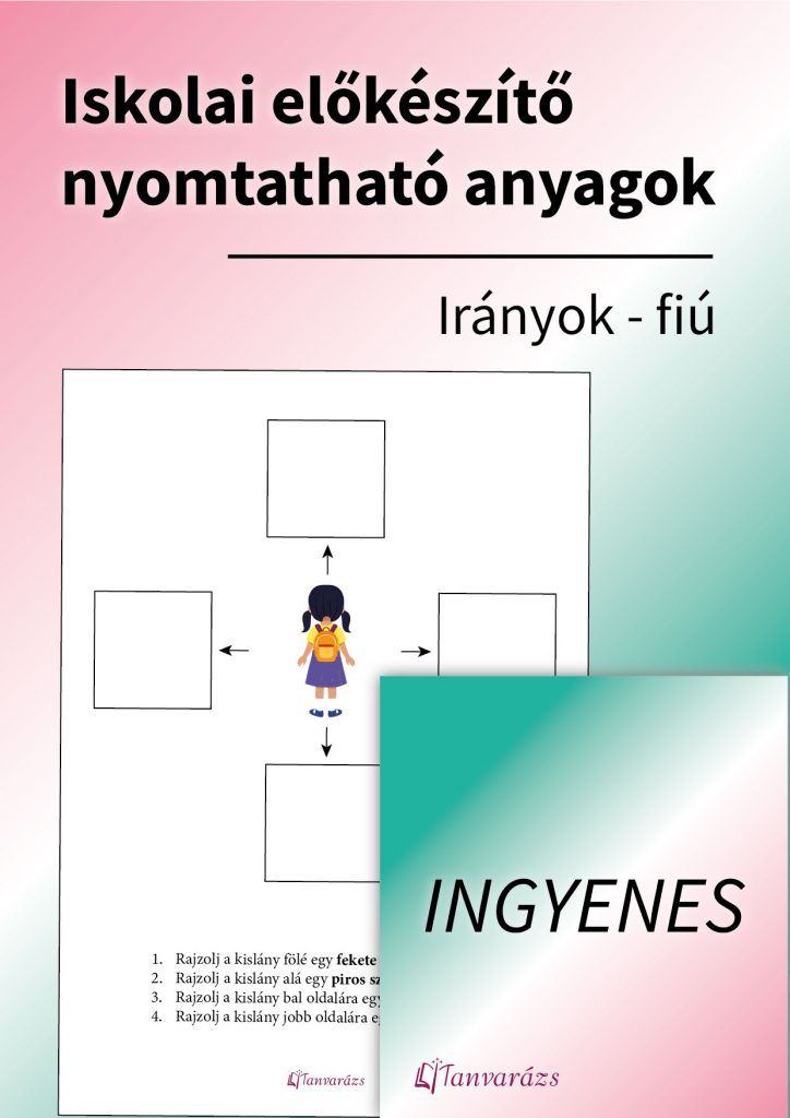 Ez a nyomtatható feladatlap segít a gyerekeknek az irányok gyakorlásában játékos módon. A kislányos változatban a gyerekek különböző irányokba rajzolnak, miközben erősítik a térbeli tájékozódásukat, ami fontos a betűk és számok írásában.